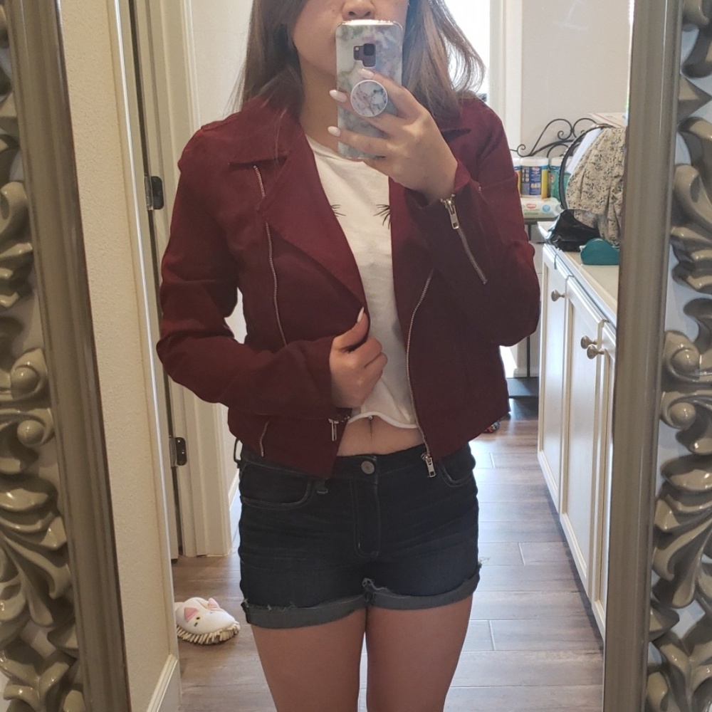 Guess Maroon Jean jacket